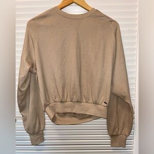 Hollister Beige Crew Neck Sweater